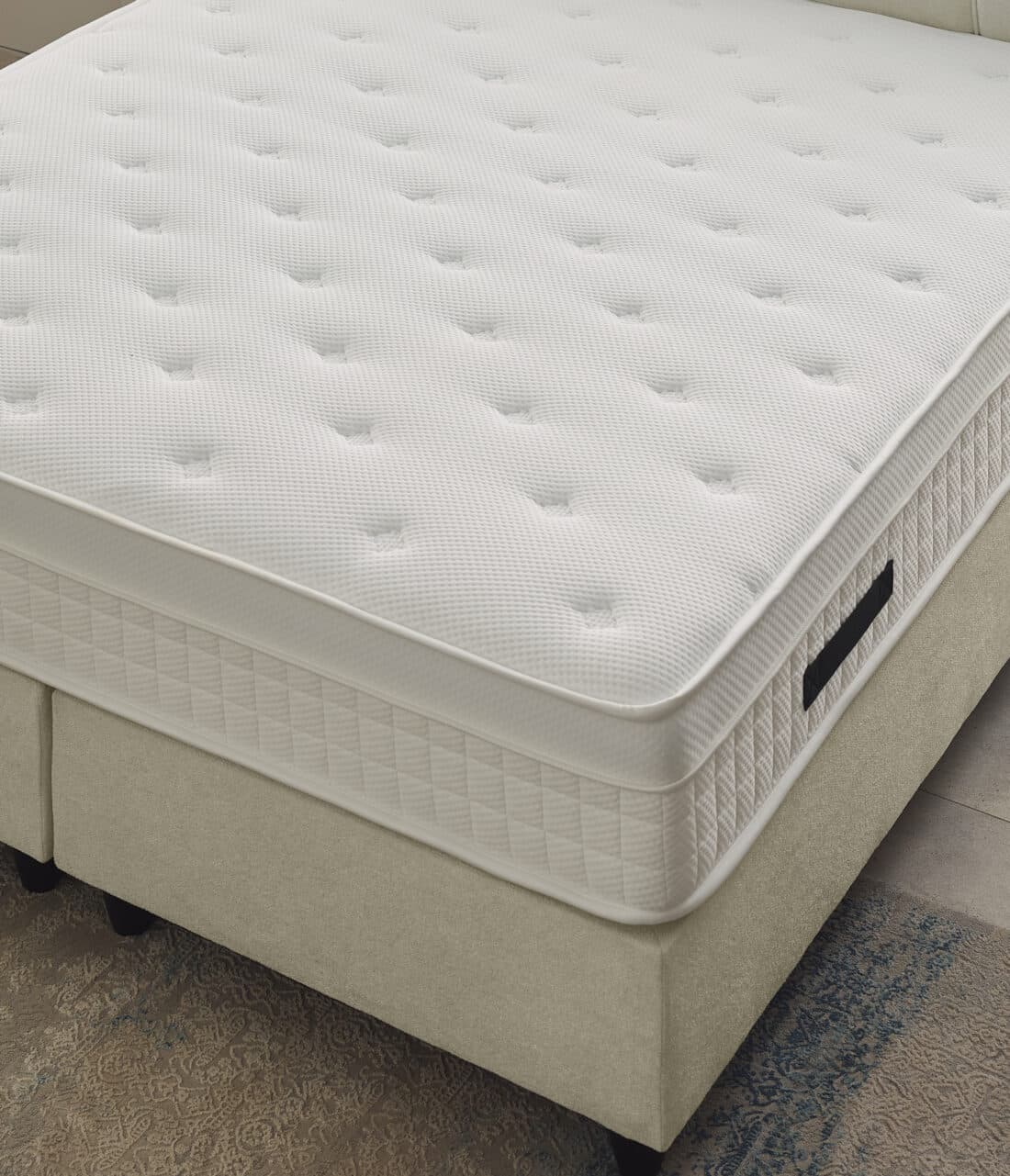 Boxspring Vida 8211 Stof Teddy Beige 8211 180 215 200 Cm