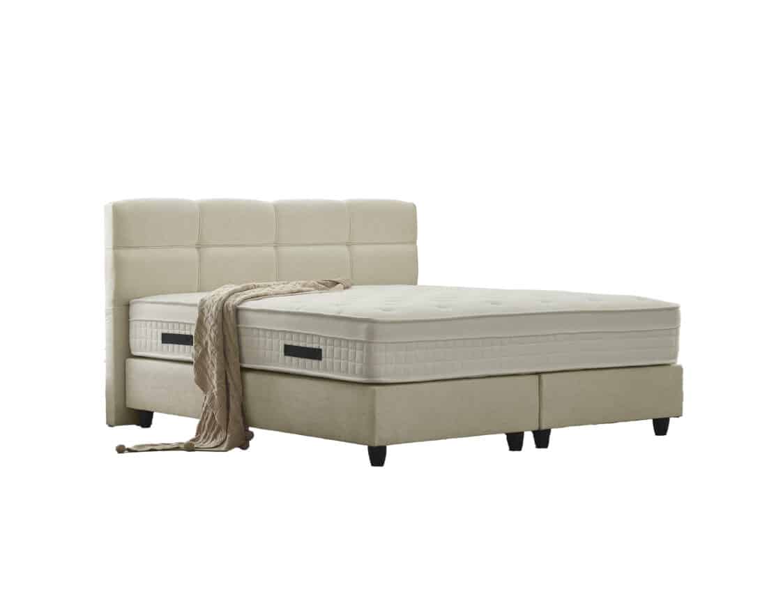 Boxspring Vida 8211 Stof Teddy Beige 8211 180 215 200 Cm