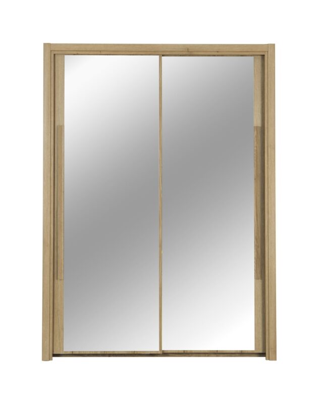 Linnenkast Cyrus 8211 Helvezia Eiken 8211 2 Schuifdeuren Met Spiegels