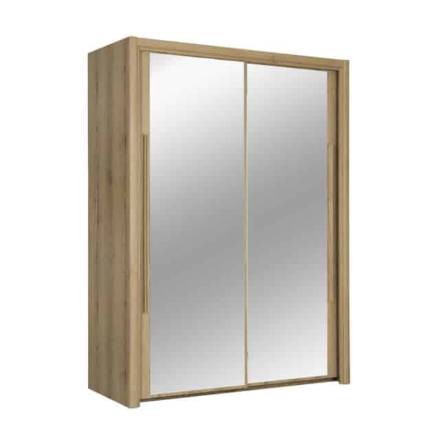 Linnenkast Cyrus 8211 Helvezia Eiken 8211 2 Schuifdeuren Met Spiegels