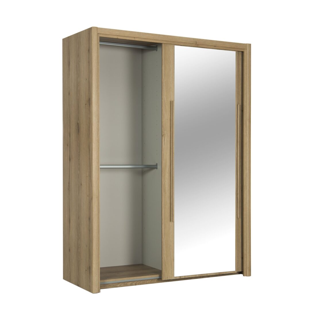 Linnenkast Cyrus 8211 Helvezia Eiken 8211 2 Schuifdeuren Met Spiegels