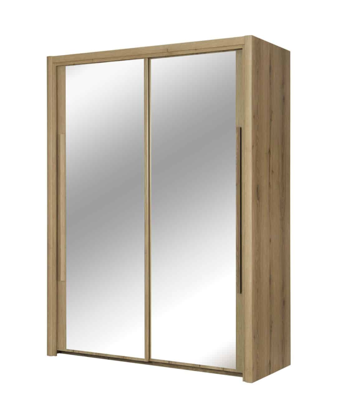 Linnenkast Cyrus 8211 Helvezia Eiken 8211 2 Schuifdeuren Met Spiegels