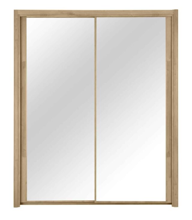 Linnenkast Cyrus 8211 Helvezia Eiken 8211 200 Cm 8211 Met 2 Spiegeldeuren