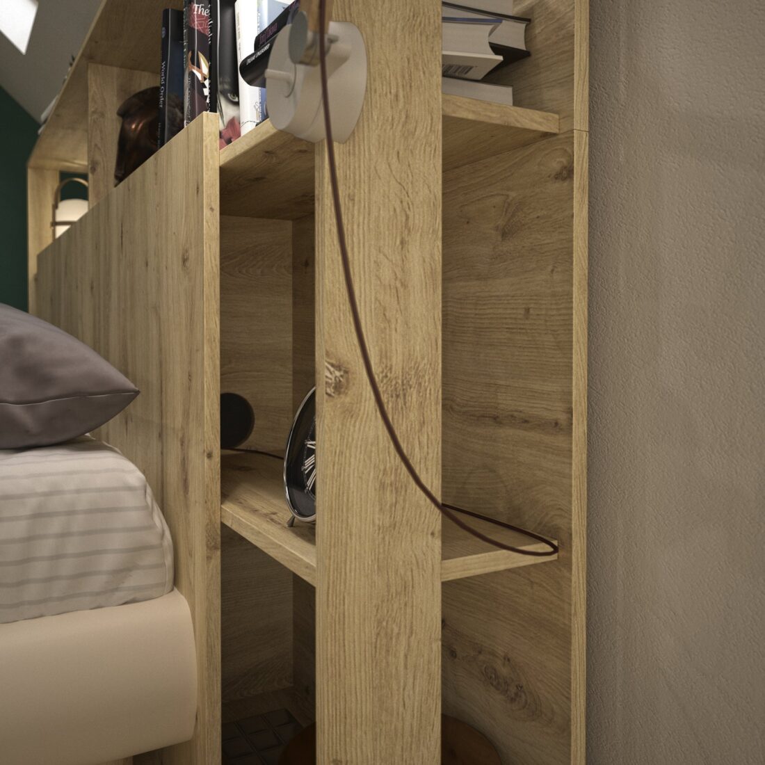 Hoofdeinde Los Genaro 8211 Chne Artisan Finish 8211 140 160 Cm Bedden