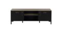 TV-meubel Manchester - Chêne Helvezia / zwart - 2 deuren 2 vakken
