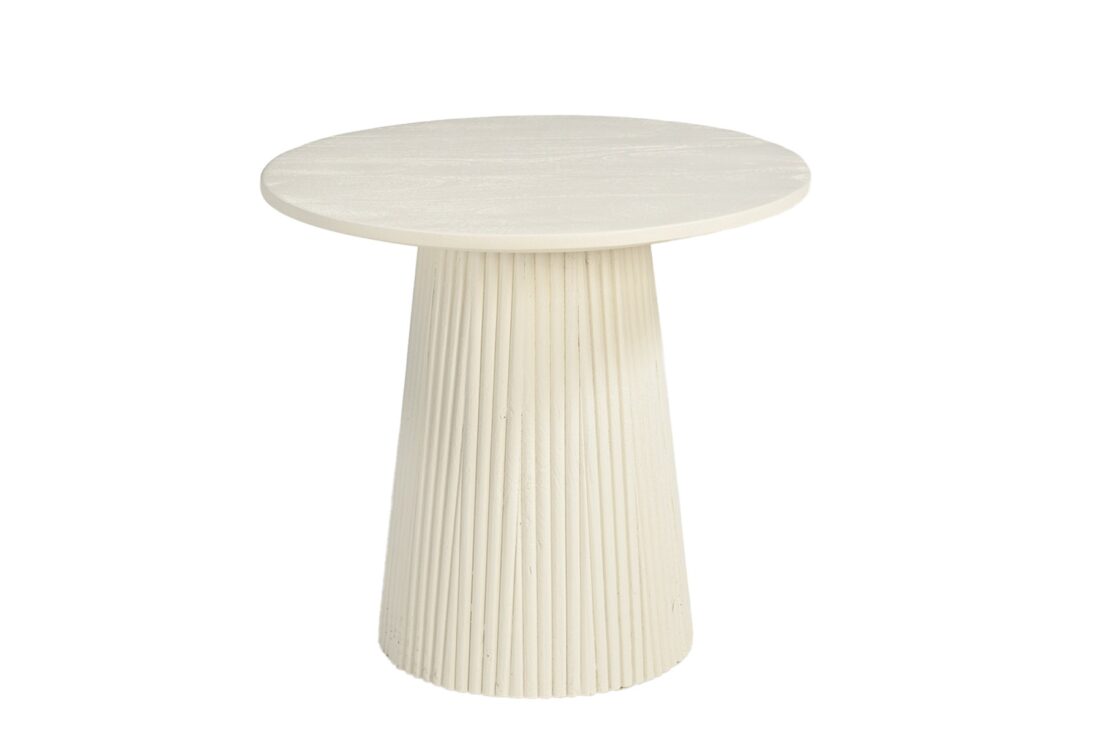Salontafel Patrice 8211 Hardhout Beige 8211 Rond 50 Cm