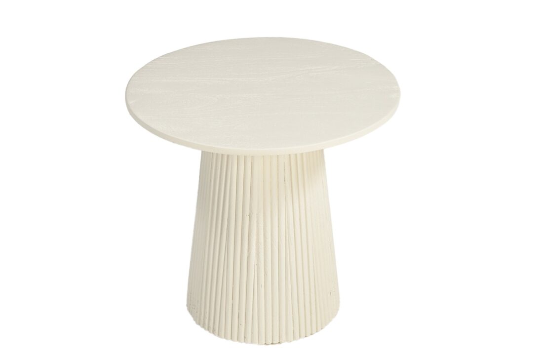 Salontafel Patrice 8211 Hardhout Beige 8211 Rond 50 Cm