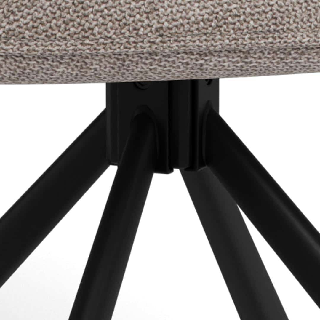 Eetkamerstoel Glenda 8211 Stof Basel Lichtgrijs Minimale Bestelling 2 Stuks