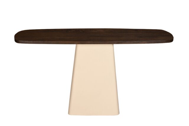 Haltafel Marron Brix 8211 Hardhout Kastanjebruin 8211 Metaal 8211 140 Cm