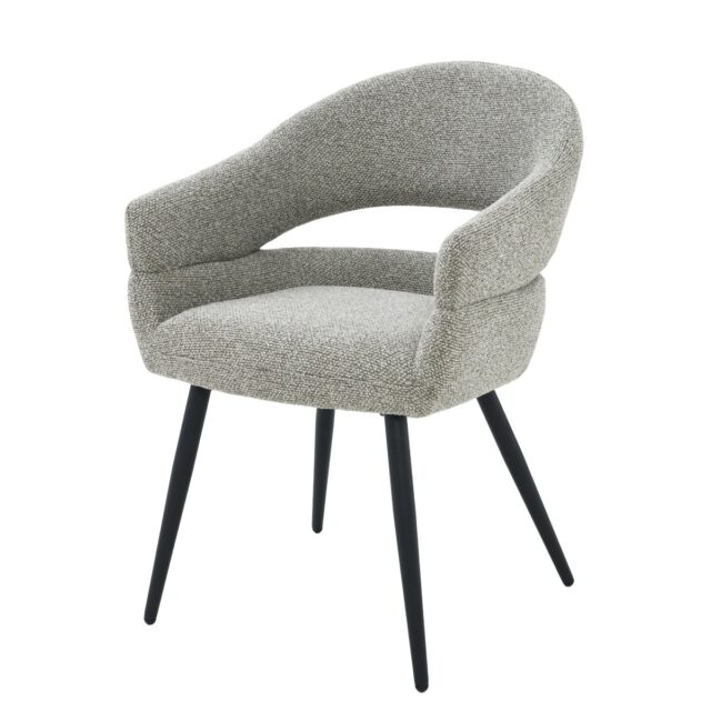 Eetkamertafel Megan 8211 Stof Taupe 8211 Metaal Minimale Bestelling 2 Stuks