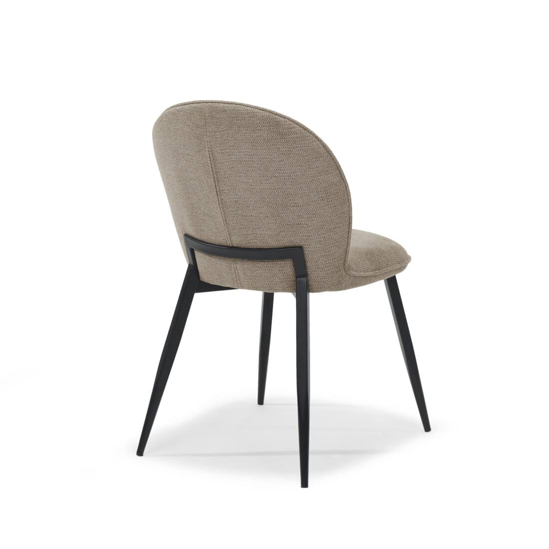 Eetkamerstoel Cuba Stof Aragon Beige 8211 Metaal