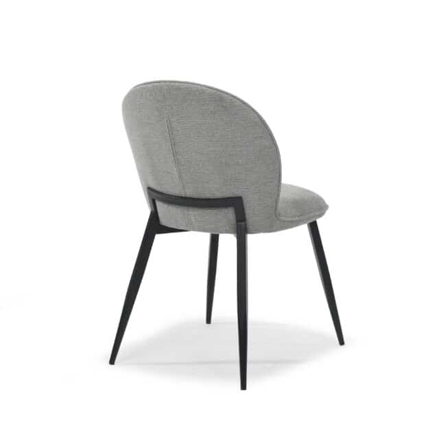 Eetkamerstoel Cuba 8211 Stof Aragon Grijs 8211 Metaal