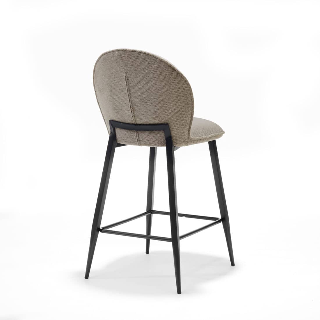 Barkruk Cuba 8211 Stof Aragon Beige 8211 Metaal