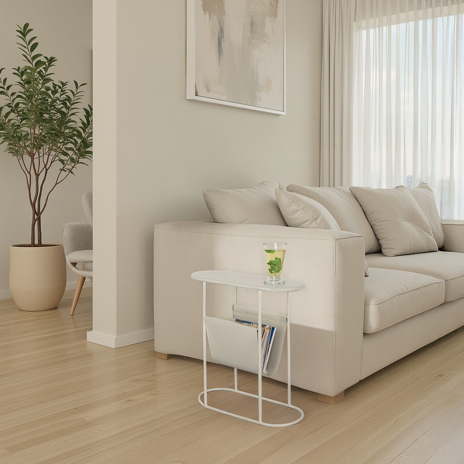 Magazinehouder Brix Luna 8211 Wit Metaal