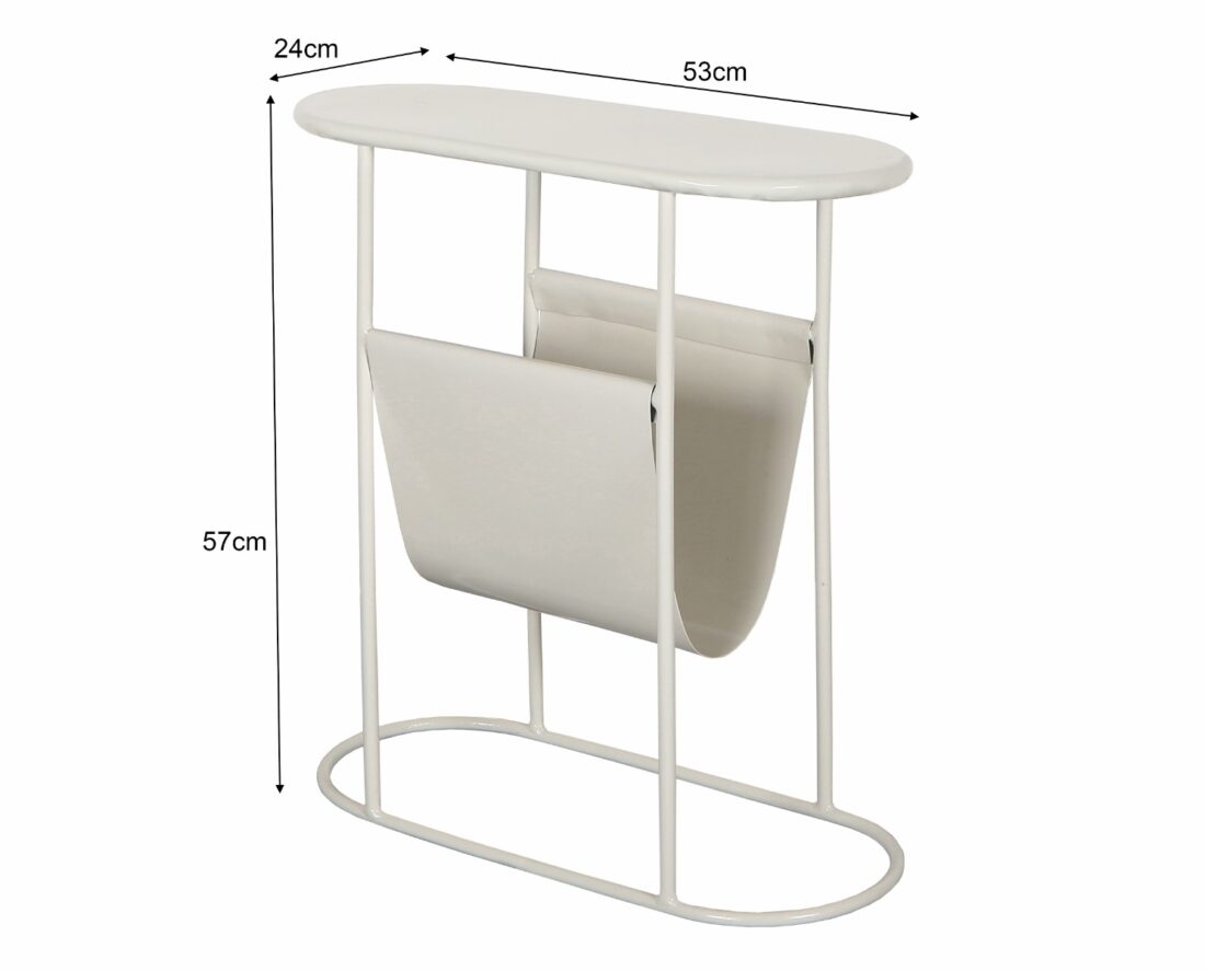 Magazinehouder Brix Luna 8211 Wit Metaal