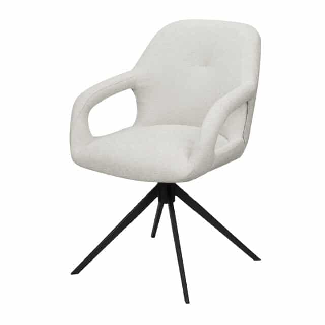 Eetkamerstoel Move 8211 Stof Sahara Champignon 8211 Relaxfunctie 8211 Metaal