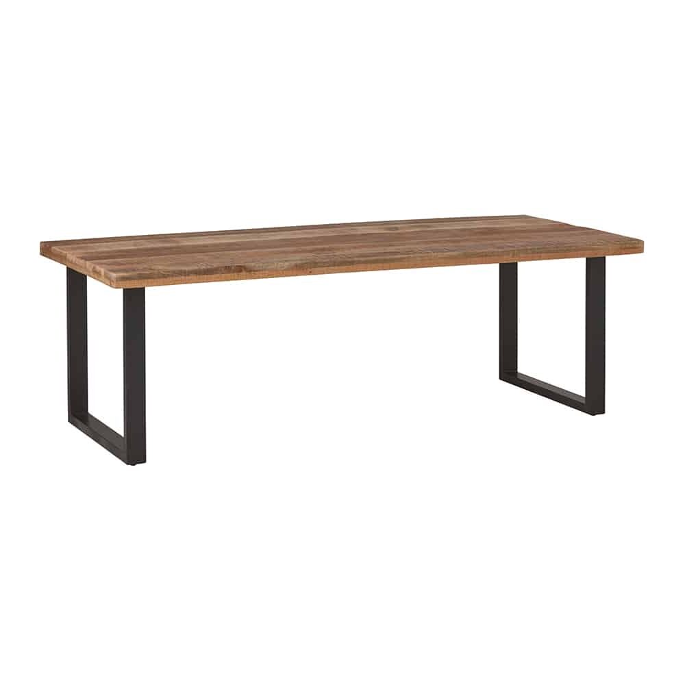 Eetkamertafel Rambo 8211 Mangohout 8211 Metaal 8211 240 Cm