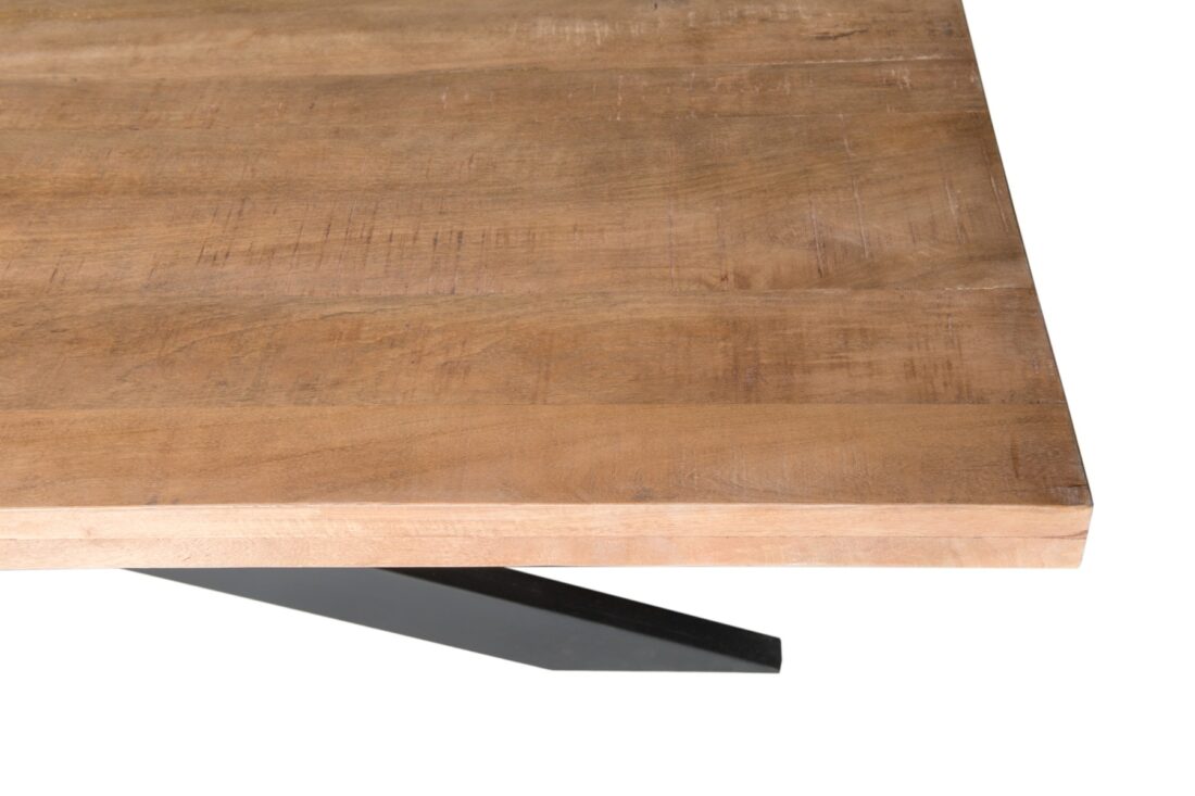 Eetkamertafel Brix Sturdy 8211 Mangohout 8211 Spinpoot Metaal 8211 200 Cm Eetkamertafel Brix Sturdy 8211 Mangohout 8211 Spinpoot Metaal 8211 200 Cm