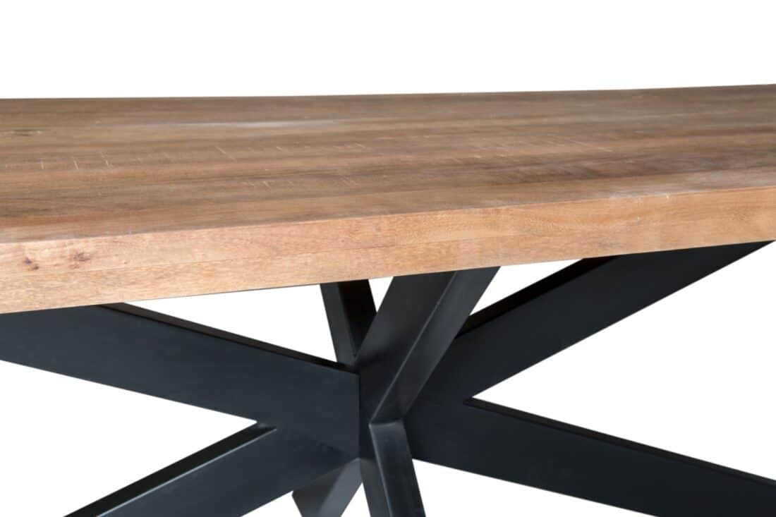 Eetkamertafel Brix Sturdy 8211 Mangohout 8211 Spinpoot Metaal 8211 200 Cm Eetkamertafel Brix Sturdy 8211 Mangohout 8211 Spinpoot Metaal 8211 200 Cm