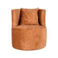 Fauteuil Evy - Stof oker velours