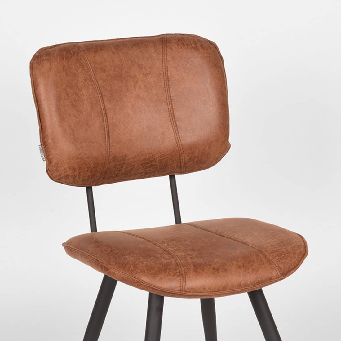 Eetkamerstoel Fos 8211 Cognac 8211 Leder Minimale Bestelling 2 Stuks