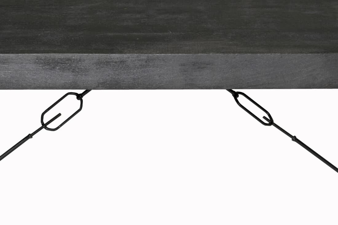 Eetkamertafel Norris 8211 Zwart Mangohout 8211 220 215 100 Cm