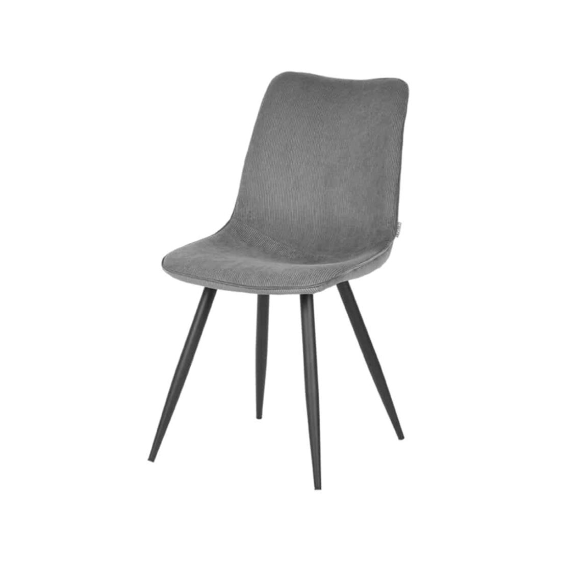 Eetkamerstoel Jort 8211 Donkergrijs Ribcord Bestelling Per 2 Stuks