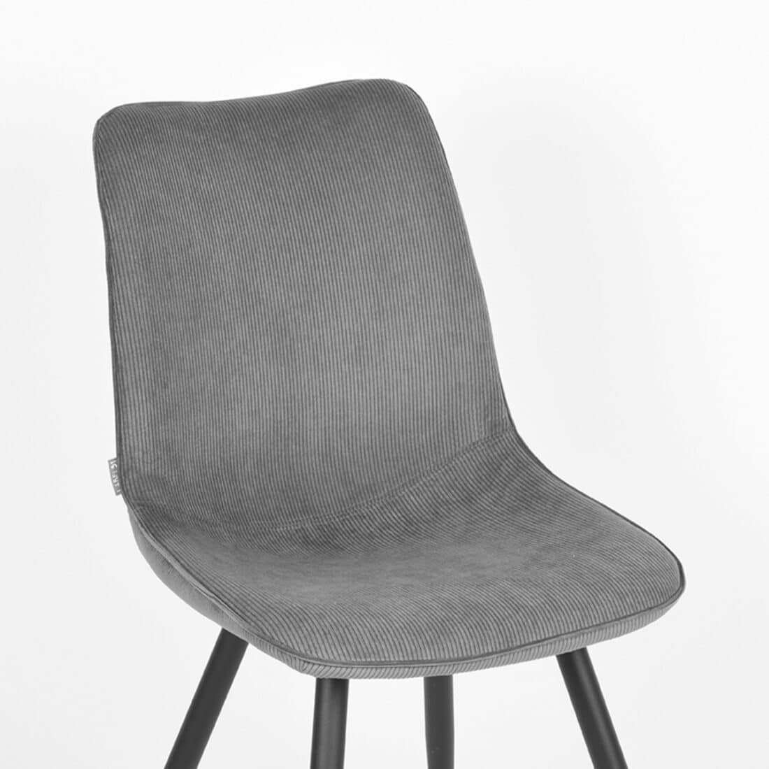 Eetkamerstoel Jort 8211 Donkergrijs Ribcord Bestelling Per 2 Stuks Eetkamerstoel Jort 8211 Donkergrijs Ribcord Bestelling Per 2 Stuks