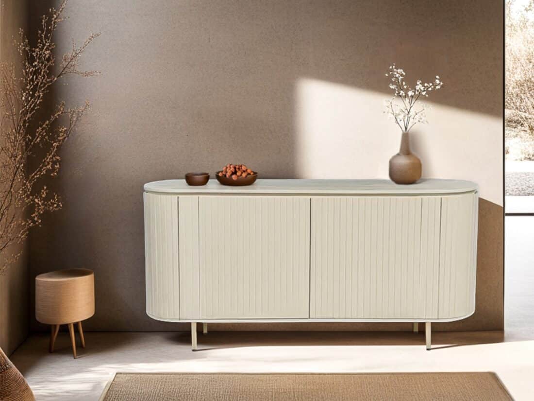 Dressoir Patou 8211 Beige Hardhout 8211 170 Cm