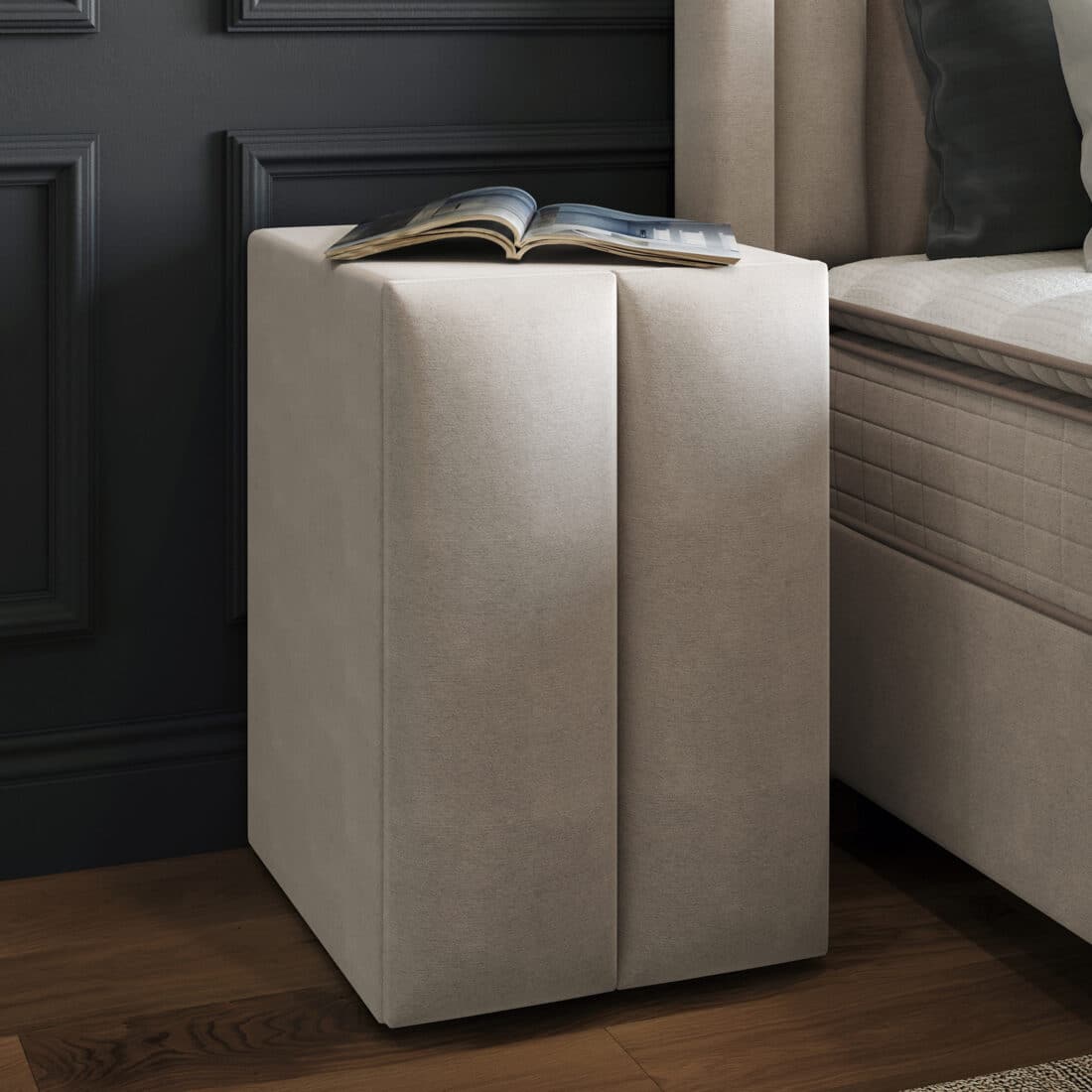 Boxspring Met Opbergruimte Blackpearl Beige 180 215 220