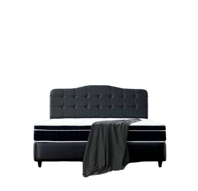 Opbergboxspring Marrakech Kunstleer Zwart 180 215 200 Opbergboxspring Marrakech Kunstleer Zwart 180 215 200