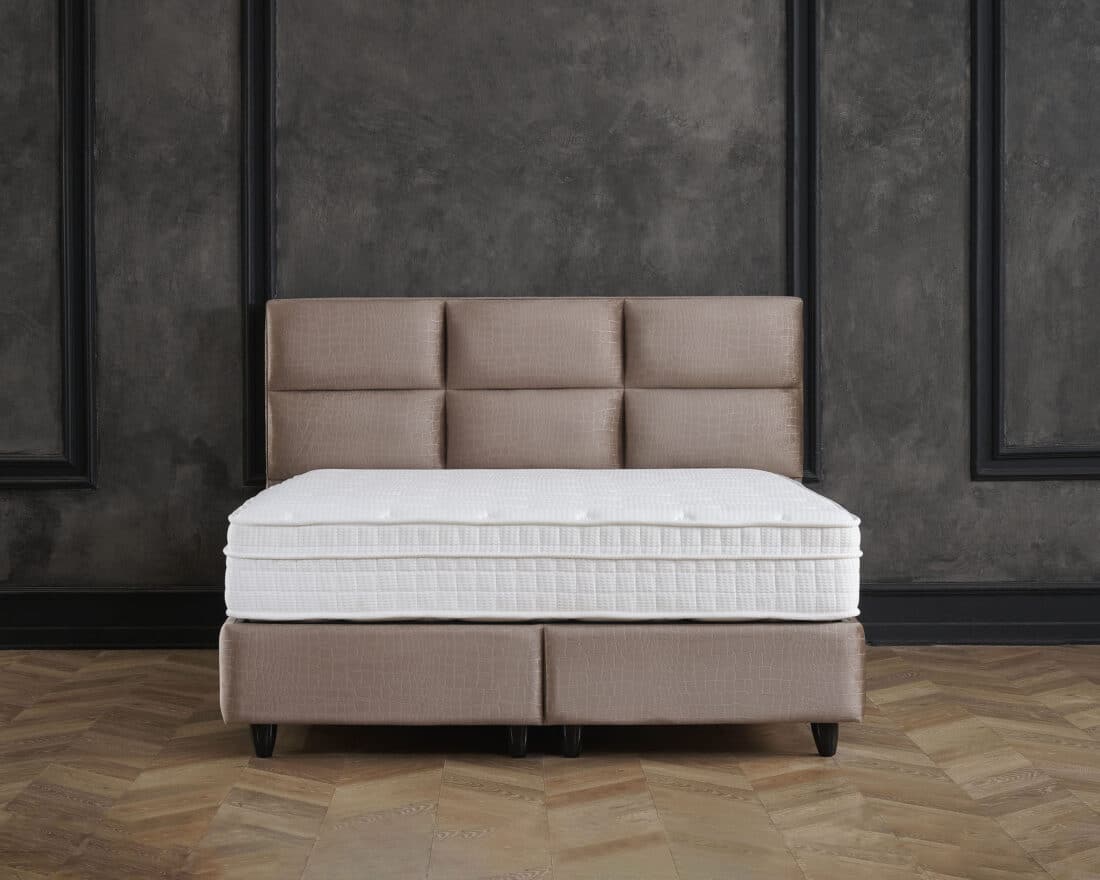 Opbergboxspring Mississippi Taupe 180 215 200