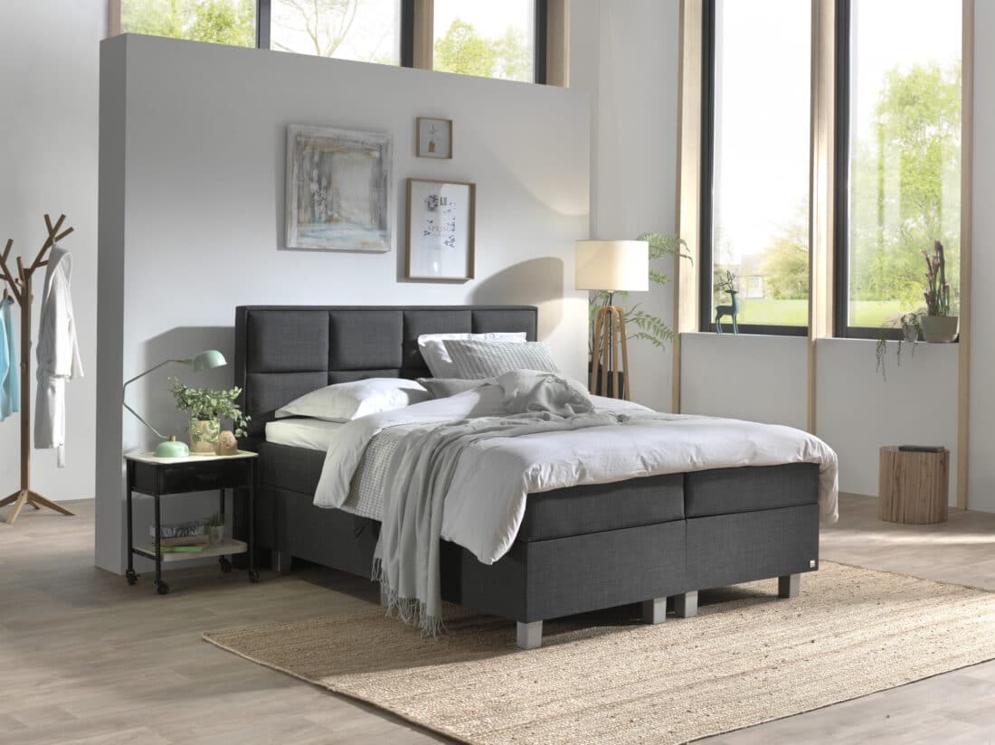 Opbergboxspring Grande Antraciet 160 215 200