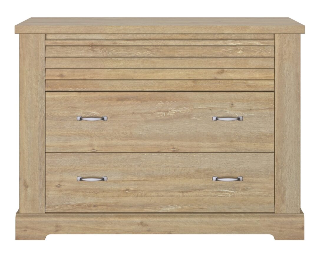 Ladekast Thelma 8211 Kastanjefinish 8211 Met 3 Lades Ladekast Thelma 8211 Kastanjefinish 8211 Met 3 Lades