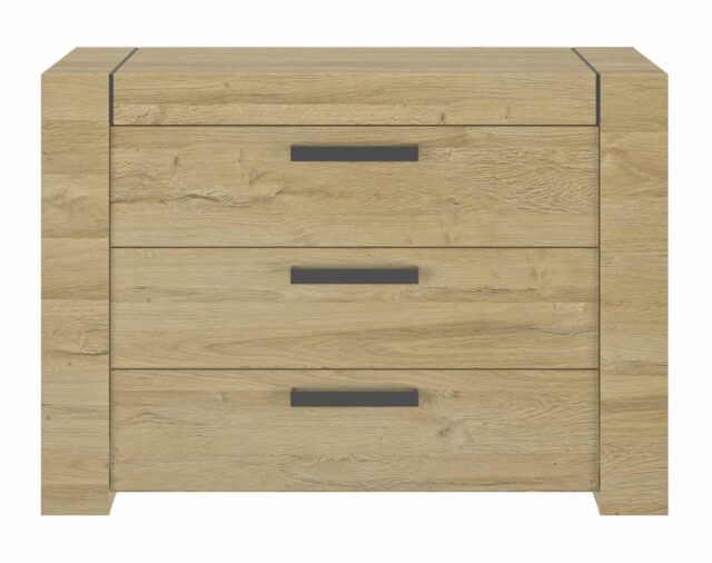 Ladekast Sofia 8211 Gouden Eikenafwerking 8211 Met 3 Lades