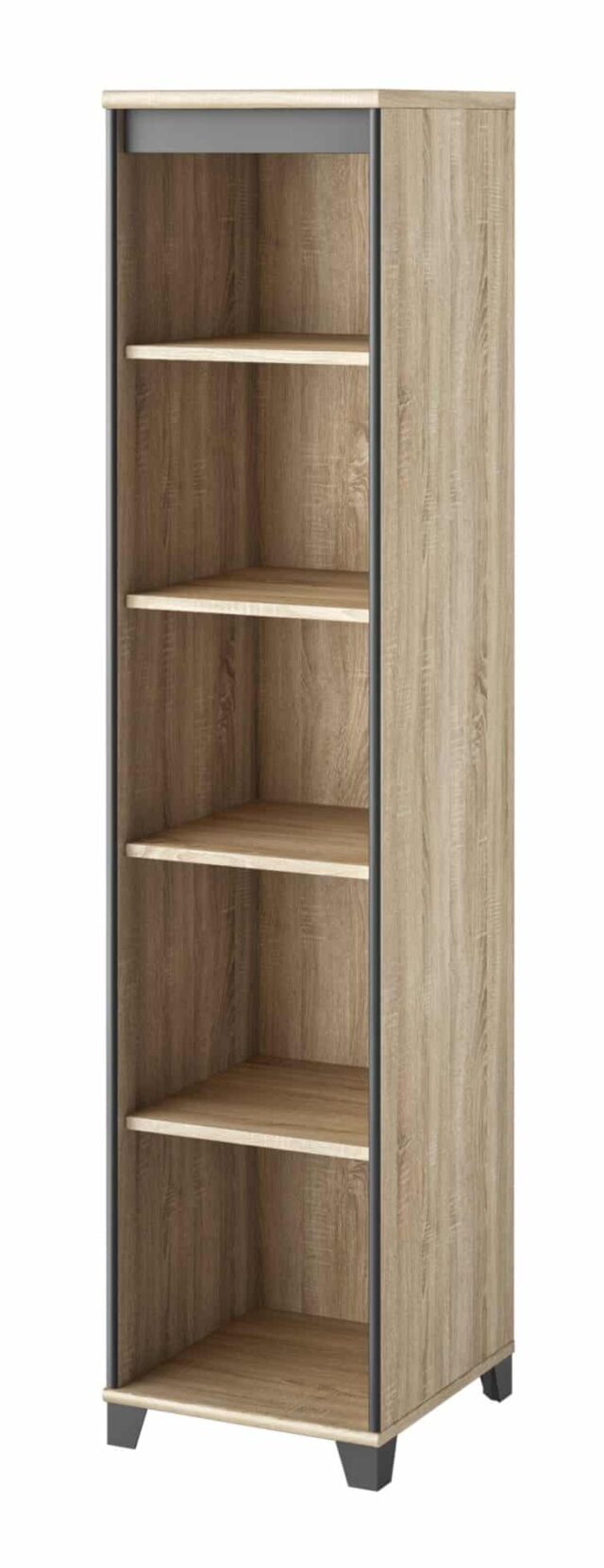 Boekenkast Mambo 8211 Sonoma Eiken Zwart 8211 46 Cm