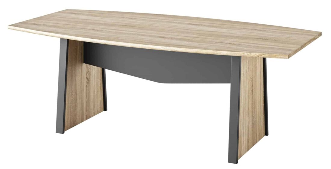 Bureau Mambo 8211 Eiken Sonoma Zwart 8211 Tonvormig