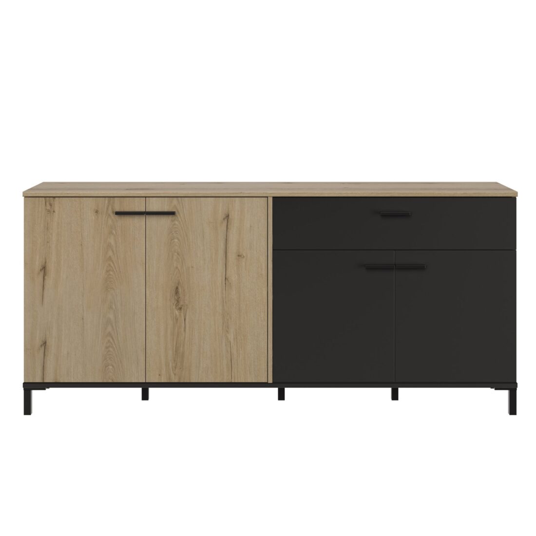 Dressoir Trust 8211 Kleur Chene Helvezia 8211 4 Deuren En 1 Lade
