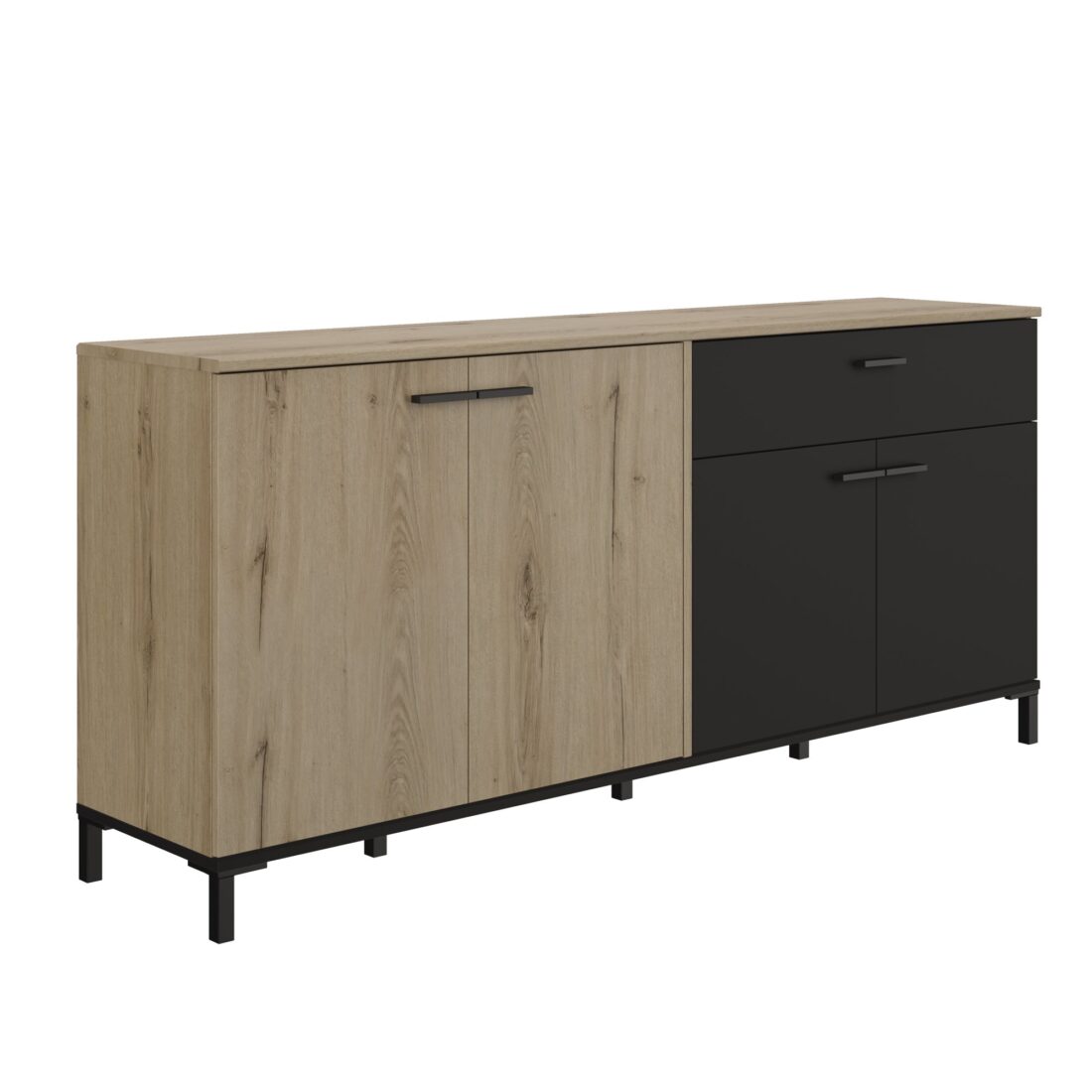 Dressoir Trust 8211 Kleur Chene Helvezia 8211 4 Deuren En 1 Lade