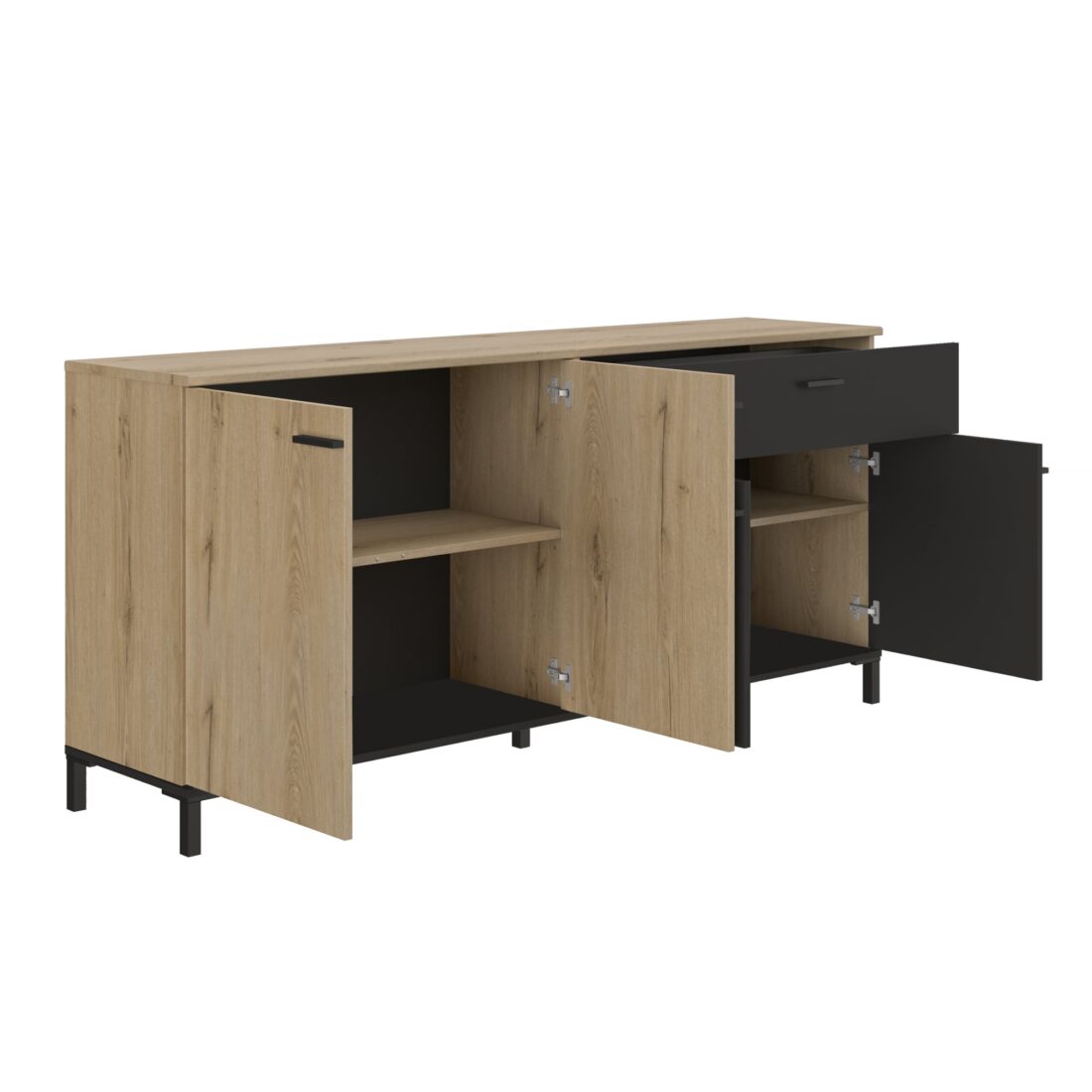 Dressoir Trust 8211 Kleur Chene Helvezia 8211 4 Deuren En 1 Lade