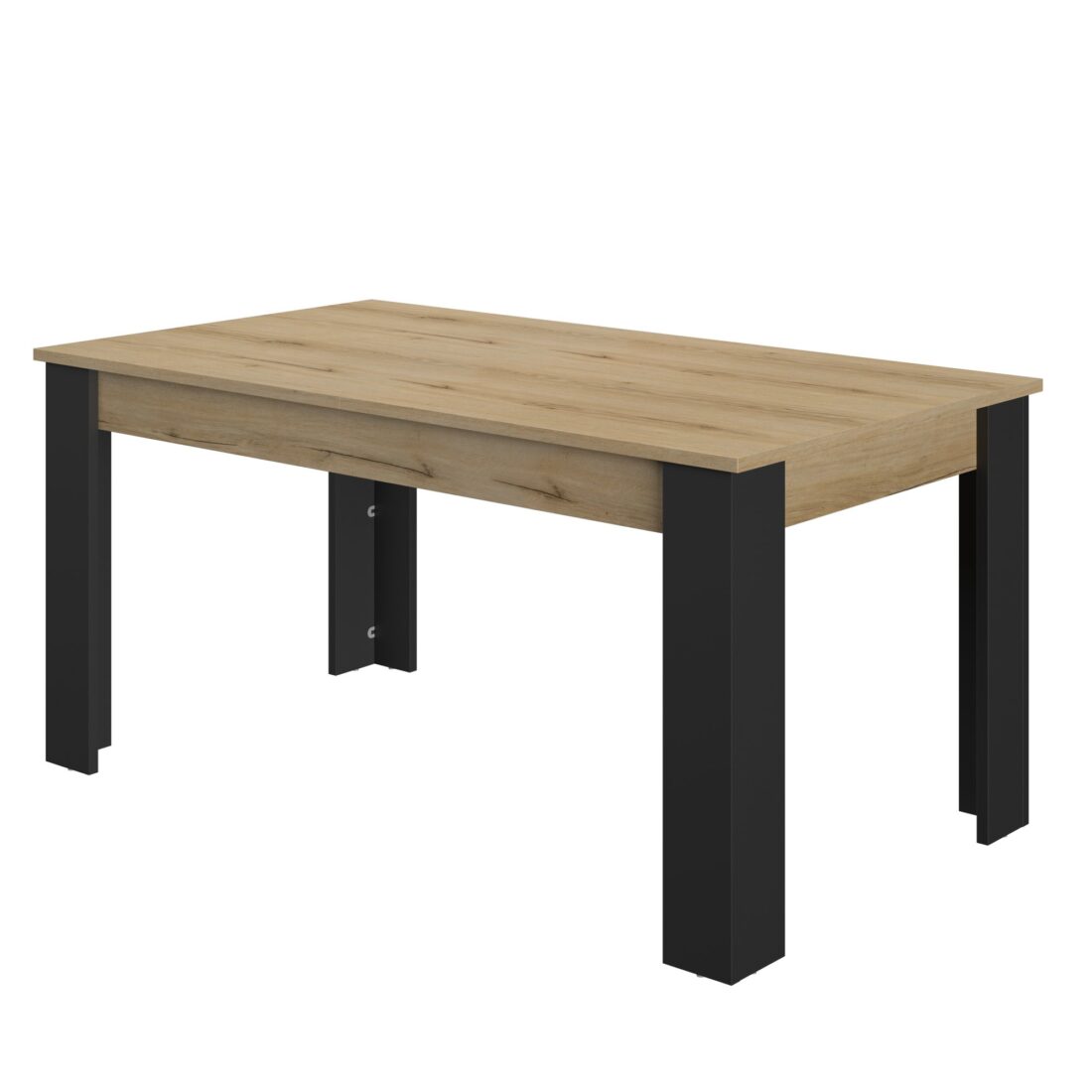 Eetkamertafel Trust 8211 Eik Helvezia Zwart 8211 Verlengstuk