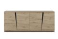 Dressoir Crack - Chene Artisan eik - Met 4 deuren