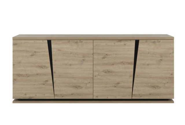 Dressoir Crack 8211 Chene Artisan Eik 8211 Met 4 Deuren