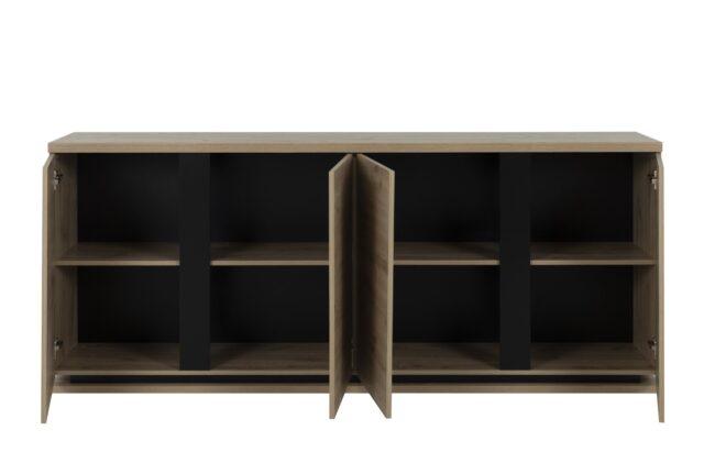 Dressoir Crack 8211 Chene Artisan Eik 8211 Met 4 Deuren