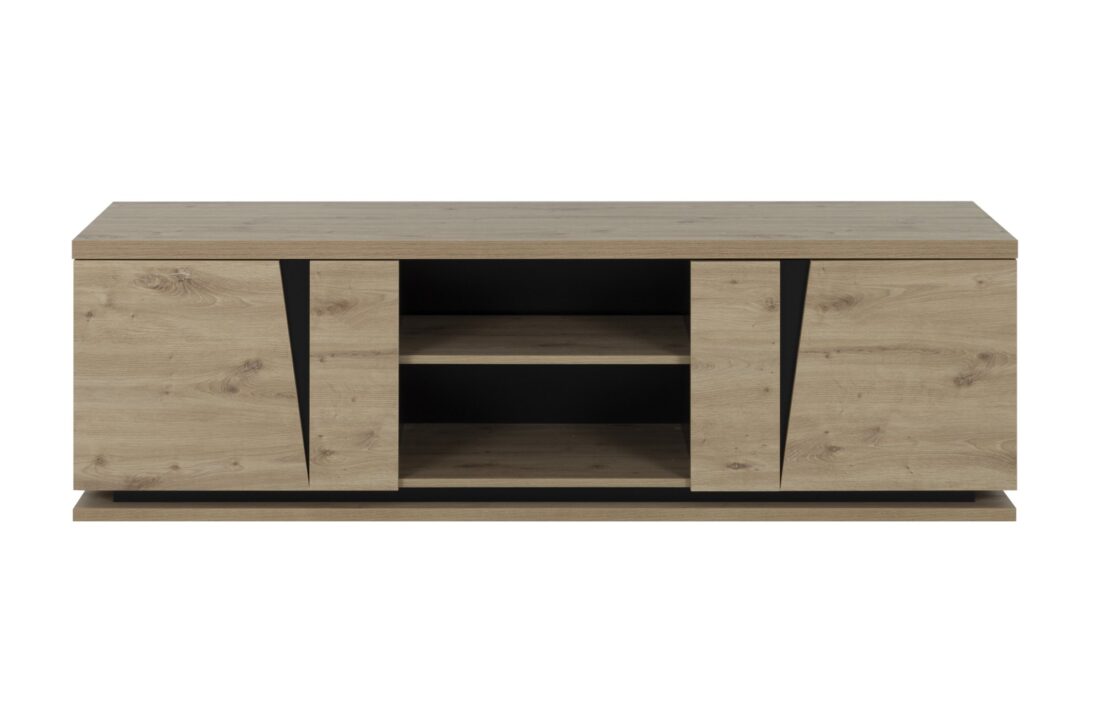 Tv Meubel Crack 8211 Chene Artisan 8211 Met 2 Deuren