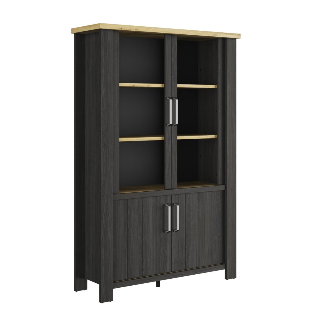 Servieskast Sequola 8211 Ambachtelijk Eiken Beige 8211 4 Deuren