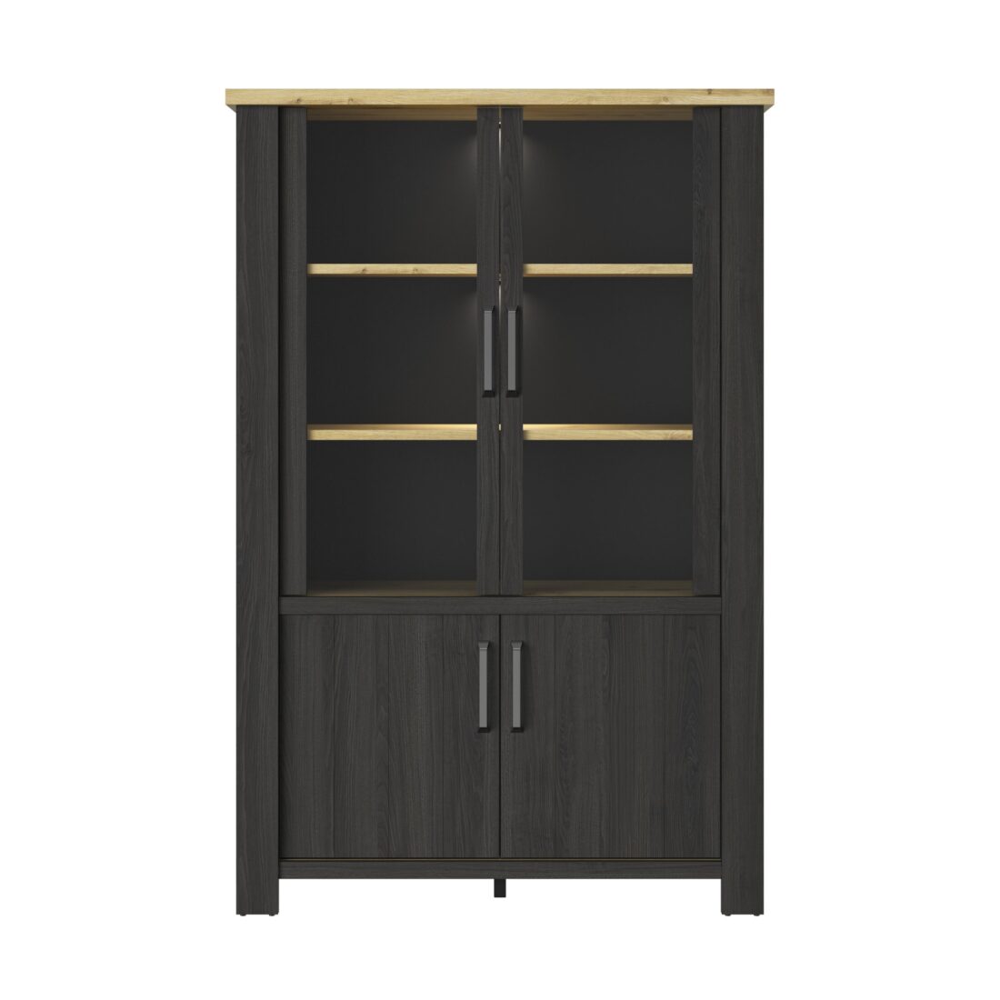 Servieskast Sequola 8211 Ambachtelijk Eiken Beige 8211 4 Deuren