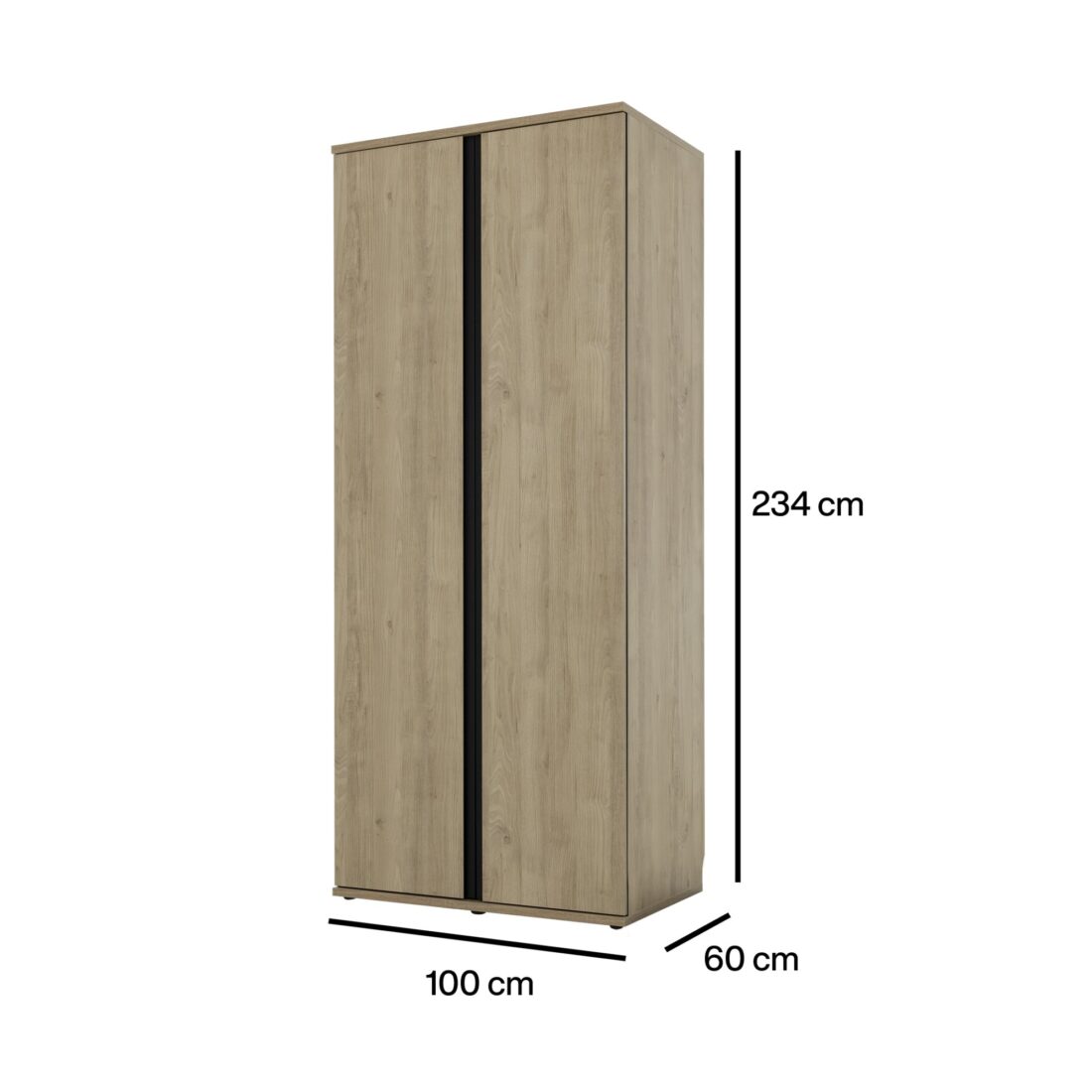 Opbergkast Brugge 8211 Kastanjekleur 8211 Met 2 Deurs 8211 100 Cm