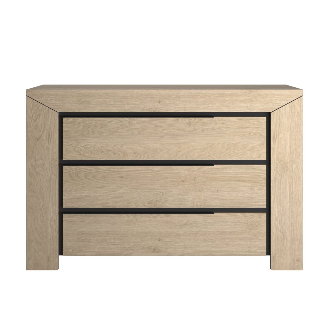 Ladekast Brugge 8211 Kastanjekleur 8211 Met 3 Lades