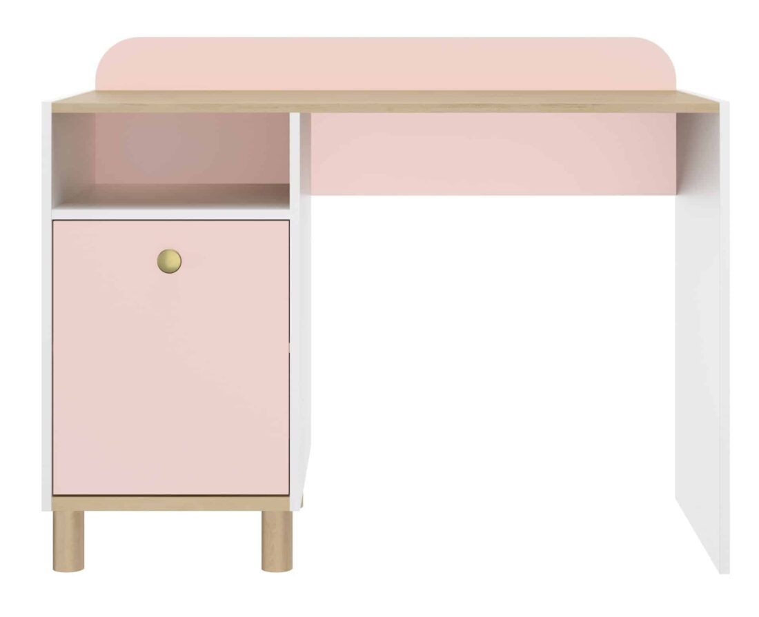 Bureau Romy 8211 Wit Rose Eikenblond 8211 Met 1 Deur